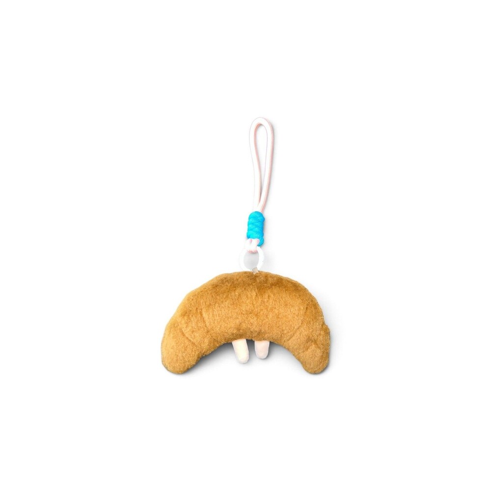 Unbranded Croissant Plush Keychain 5” Stuffed Animal Soft Toy